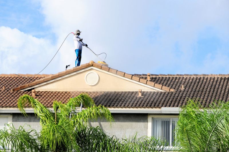 Local Residential Roof Cleaning pros at work